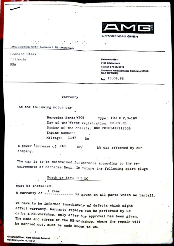 1985 190E16V AMG - 5