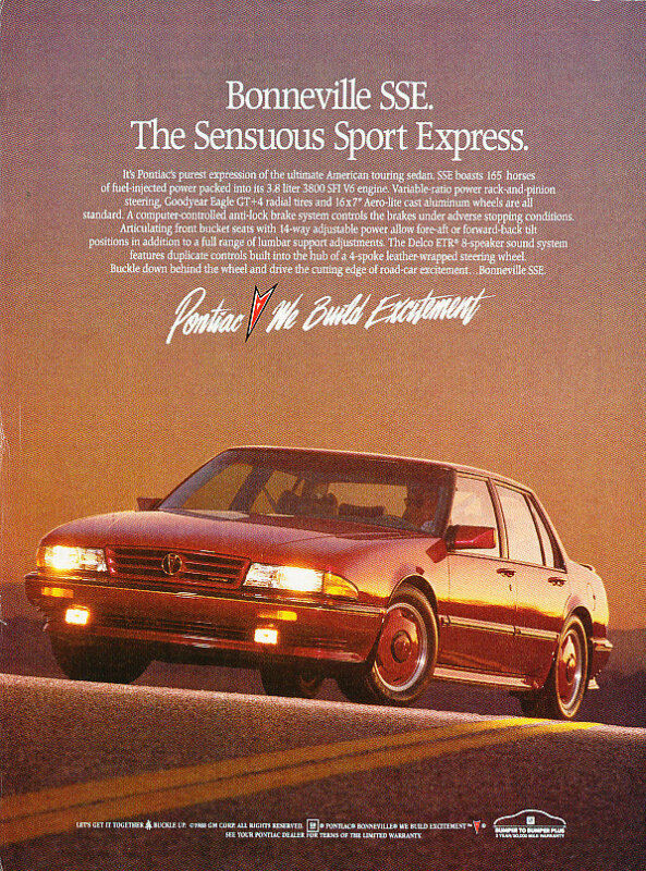 1989 Bonneville Ad