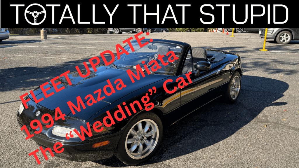 TTS Video Fleet Update: Long-Awaited Return of the 1994 Mazda Miata “Wedding” Car!